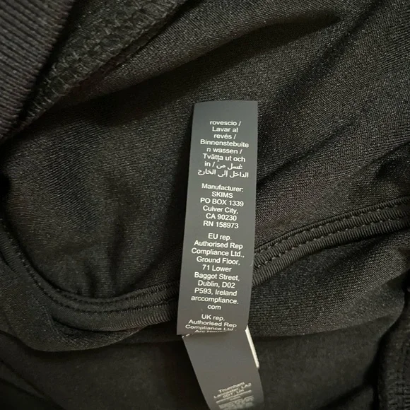 NikeSkims Matte Tricot Oversized Track Jacket Full Zip, Obsidian Black Size XL
